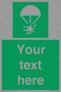 Custom sign safe condition Rocket parachute flare